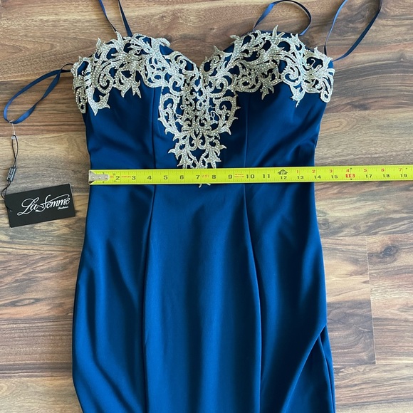 BNWT La Femme beaded gown - Picture 6 of 9